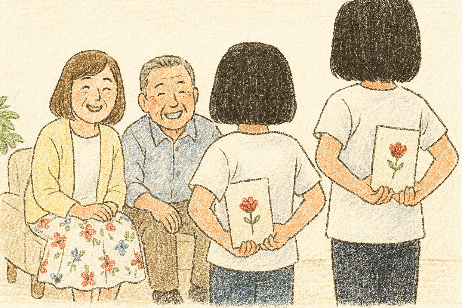 敬老の日のイメージイラスト。